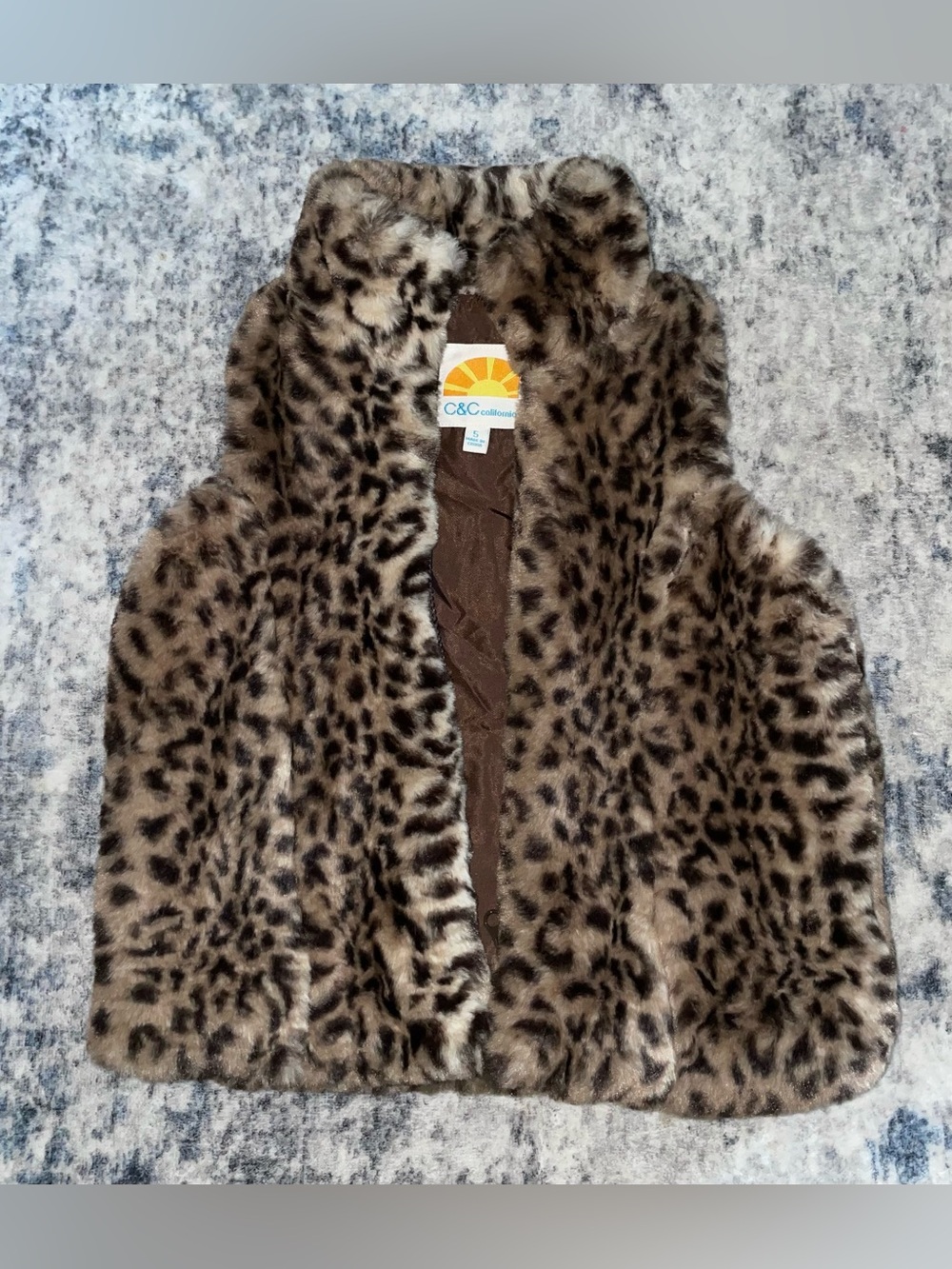 C&C California fur vest size 5
